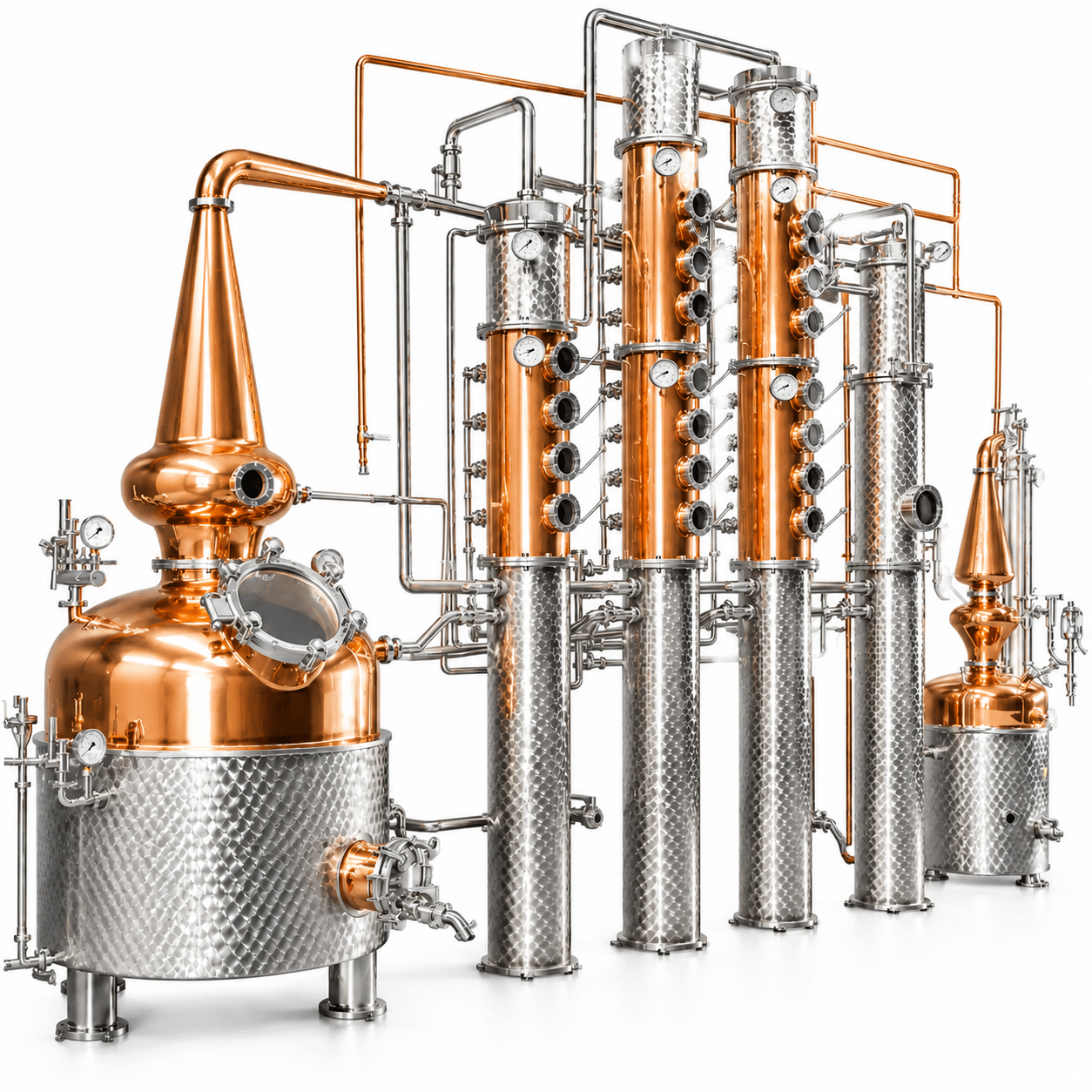 25.png 500L Kupferbrennerei-Ausrüstung | Whiskey Wodka Gin Still Refluxkolonne – Bild 1