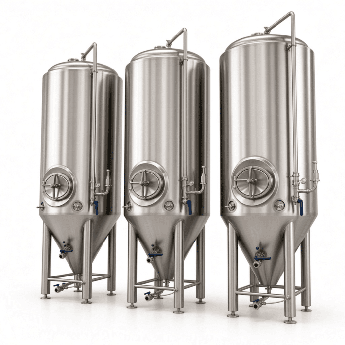 A (486).png Tanque de Fermentação Cônico para Cerveja de Aço Inoxidável 500L 1000L Cervejaria Artesanal - Imagem 1