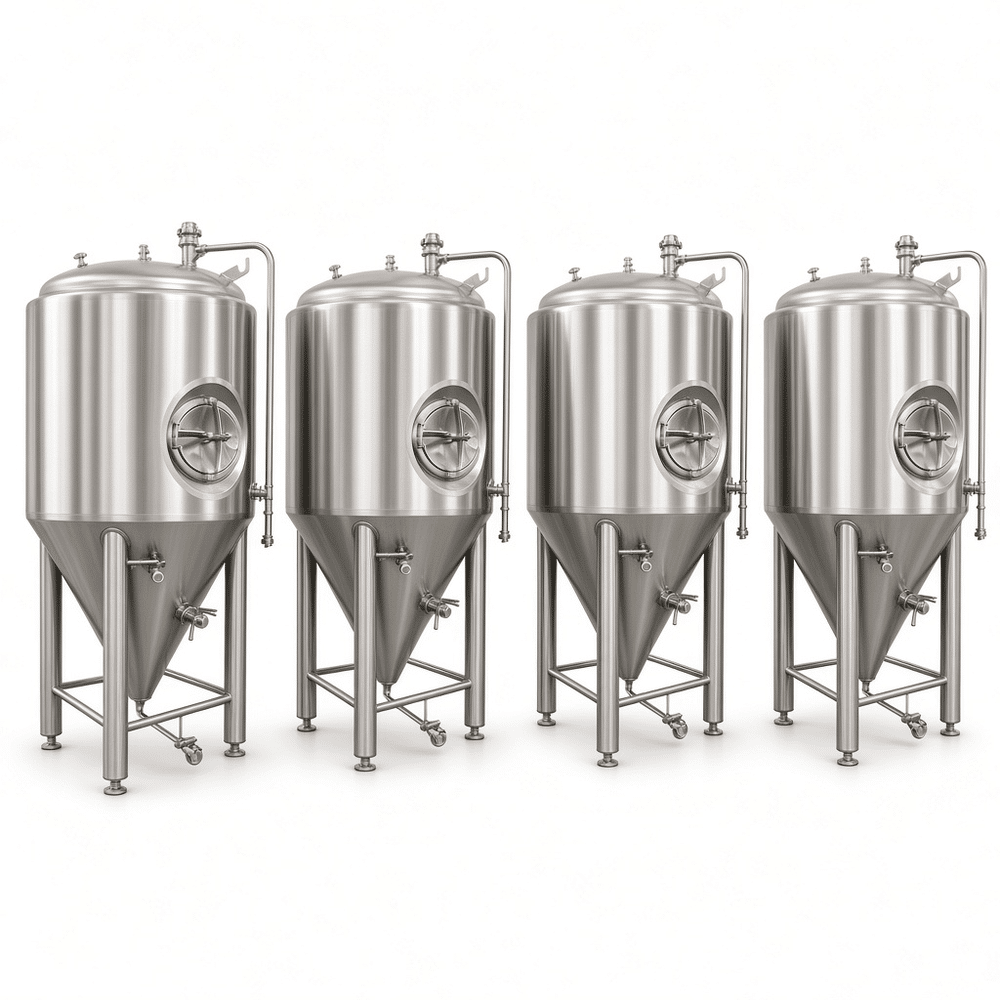 A (1016).png ถังหมักทรงกรวยแบบซ้อนขนาด 5 BBL | ถังต้มเบียร์แบบมีแจ็คเก็ตสำหรับโรงเบียร์คราฟต์ - รูปภาพที่ 1
