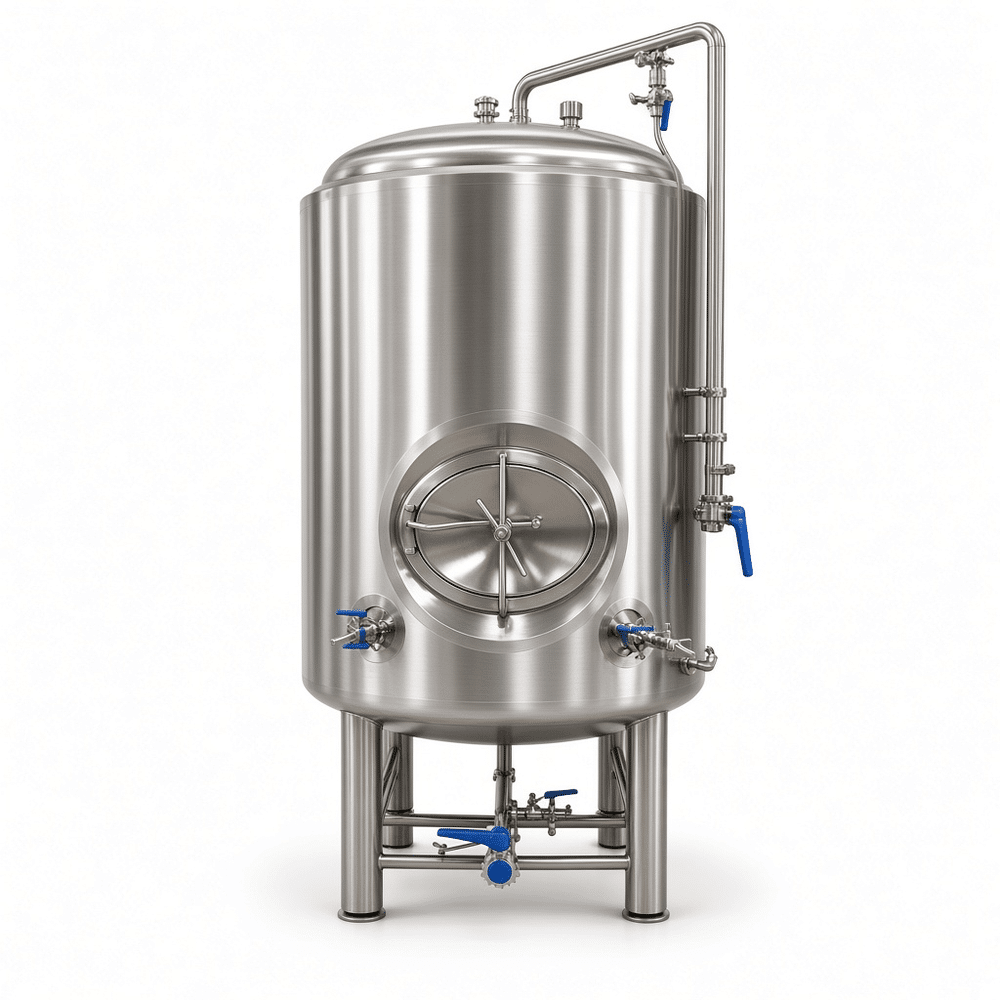 A (799).png 600L Stackable Horizontal BBT Fermenter - Double Jacketed, Water Seal, Low Height, MicroPub - Image 1