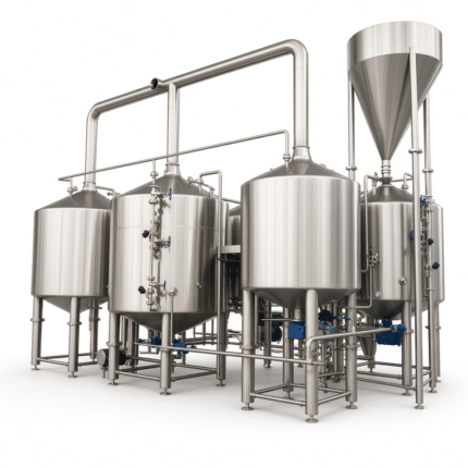 Sistema Comercial de Cervejaria Turnkey 1000L–1500L | Equipamento de Cerveja em Aço Inoxidável