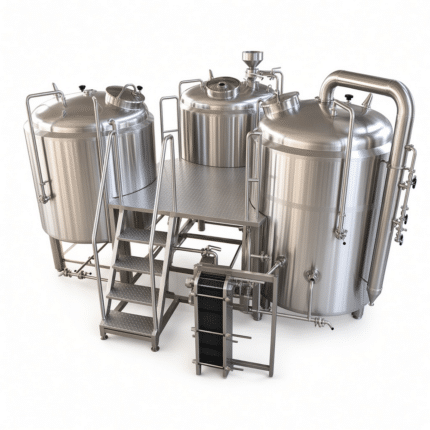 Sistema de Cervejaria 10BBL | Tanque de Mostura, Tanque de Filtragem, Caldeira e Whirlpool