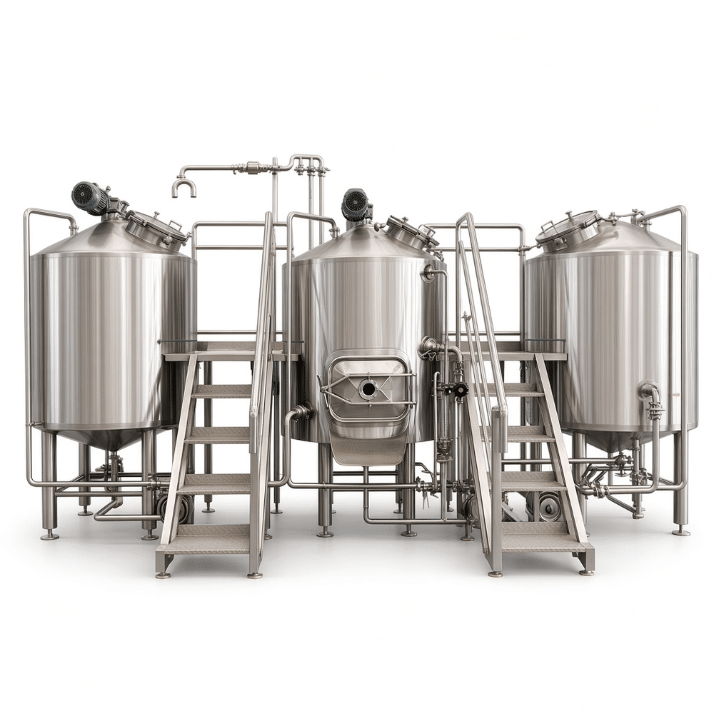 biertank (95).png 2500L/3500L Commerciële Ambachtelijke Bierbrouwlijn Roestvrijstalen Brouwerijapparatuur - Afbeelding 1