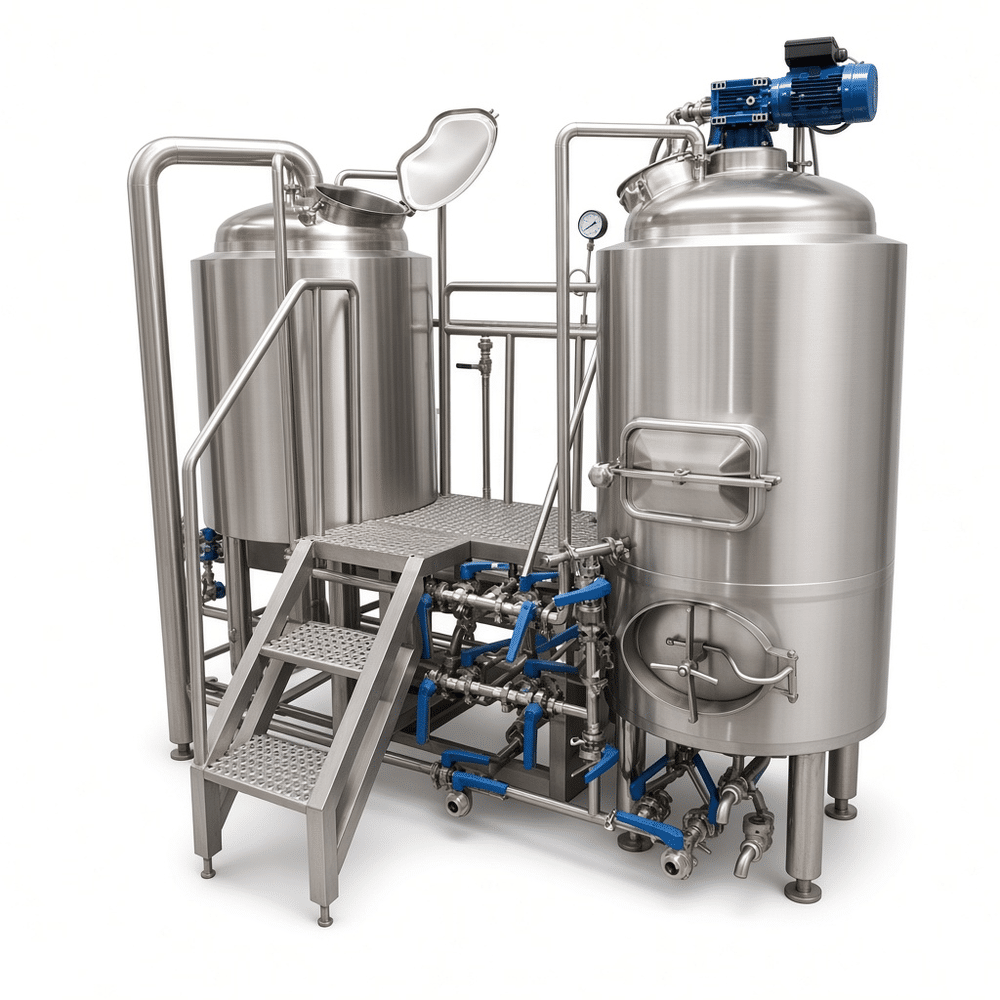 beer tank (333).png 500L 700L 1000L Copper Brewhouse System for Craft Breweries - Image 1