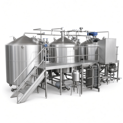 500L Turnkey Steam-Heated 2-Vessel Brewhouse Stainless Tanks Microbrewery
