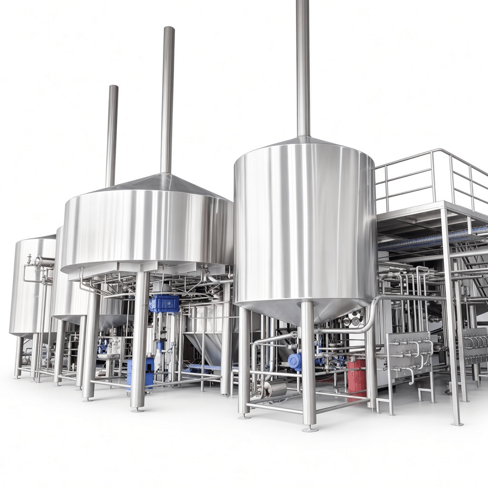 beer tank (260).png 500L Microbrewery Brewing System with Fermentation Tanks for Brewpub - Image 1
