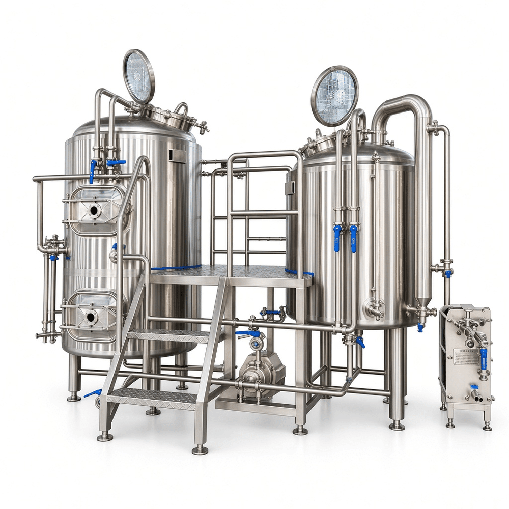beer tank (190).png 500L SUS304 スペースセービングビール醸造システム(ブリューパブおよびマイクロブルワリー向け) - 画像(1)
