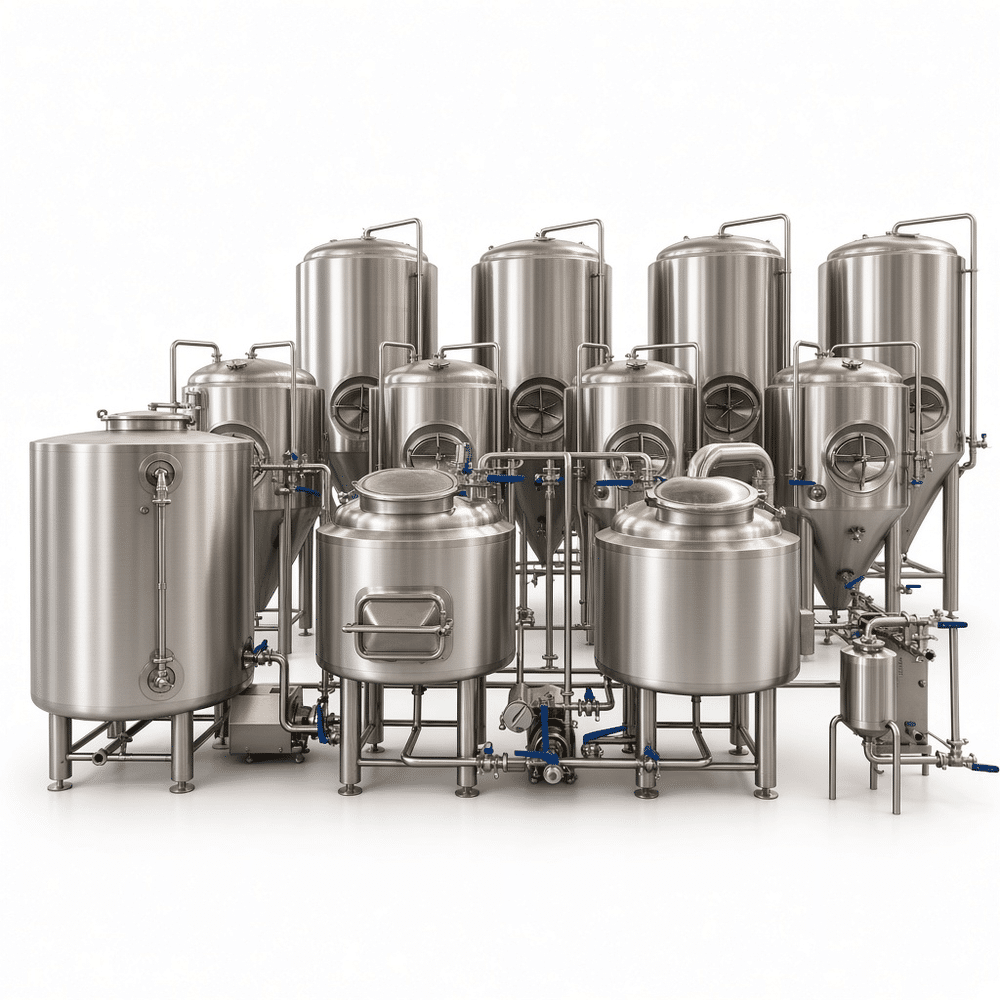 啤酒罐(32).png 商用700升三容器釀酒設備 SUS304/316 電加熱+熱/冷水:圖片 1